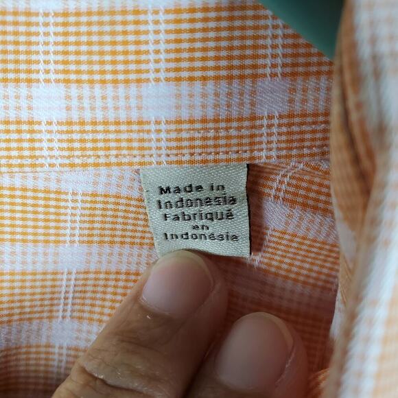 Tommy Bahama Men Button-Up Long Sleeve Collared Top Size 34-35 - Picture 3 of 10